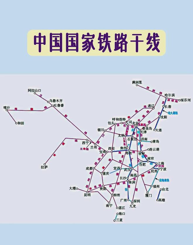 中国最新铁路网，现代化交通体系的核心驱动力