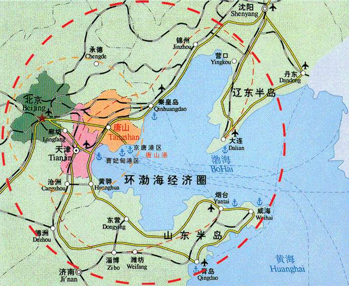 京津冀一体化背景下唐山规划打造繁荣宜居沿海城市